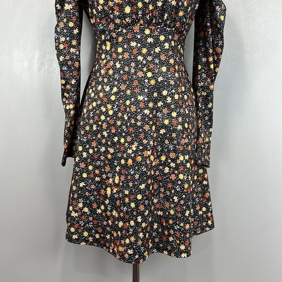 Floral Puff Sleeve Dress - Picture 4 of 12